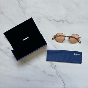 NWT Peace Collective x Ollie Quinn | “I'm Good” Gold Sunglasses